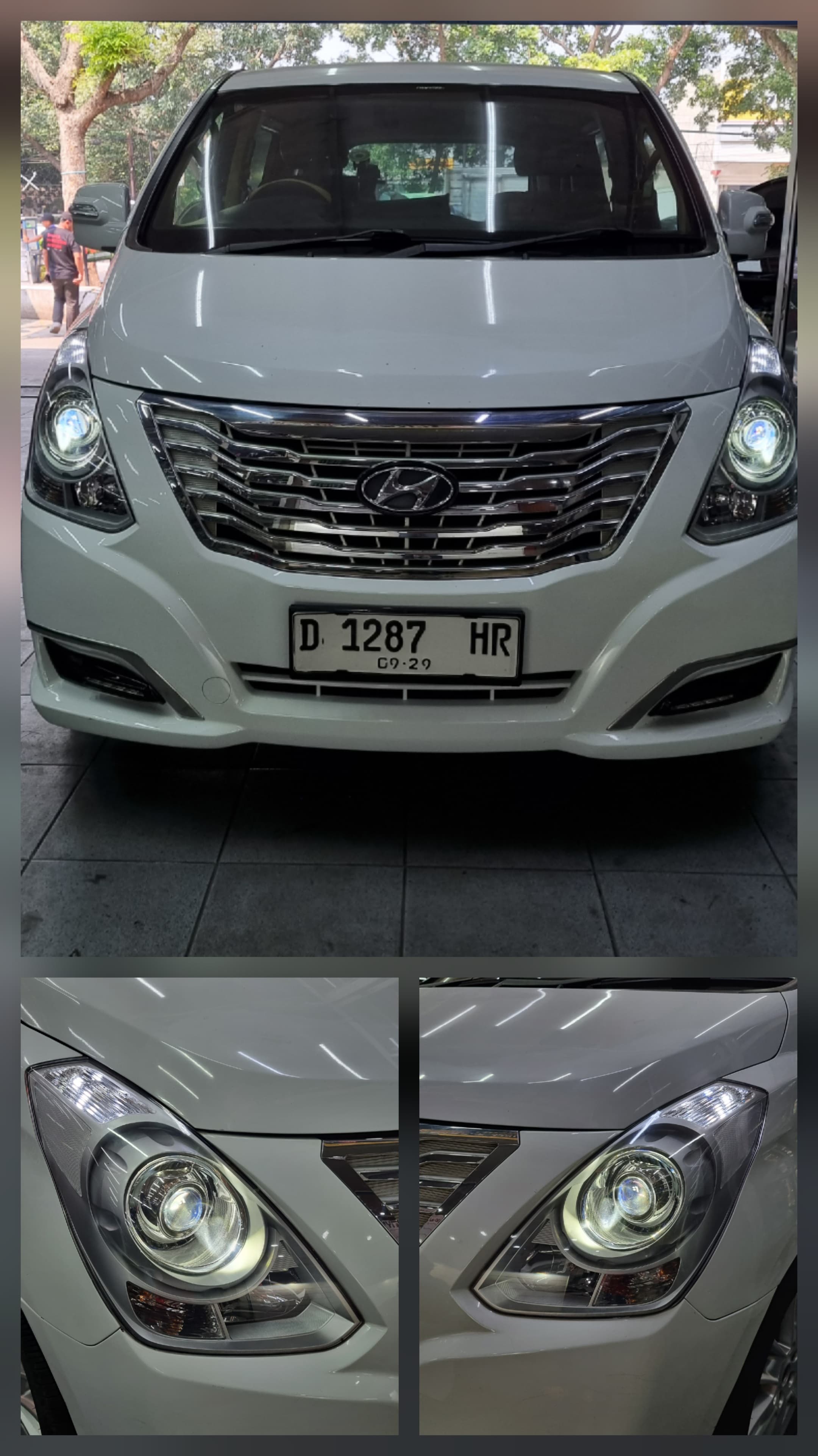 CUSTOM LAMPU H 1